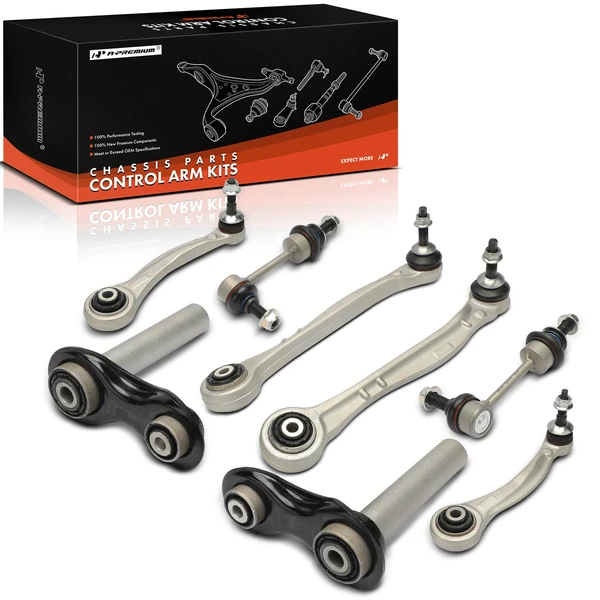 8 Control Arm Sway Bar Link and Ball Joint Kit Rear Side A-Premium APCA7533