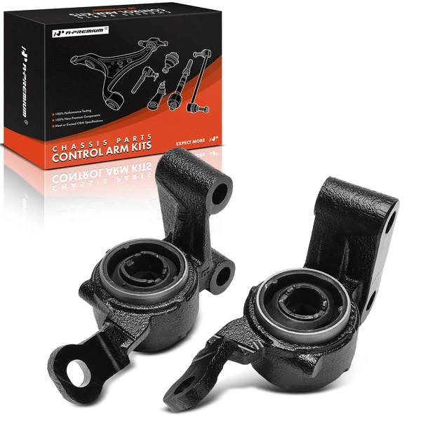 2007-2015 Mini Cooper 2-Pc Control Arm Bushing, Front Driver & Passenger Lower Rearward A-Premium APCA9343