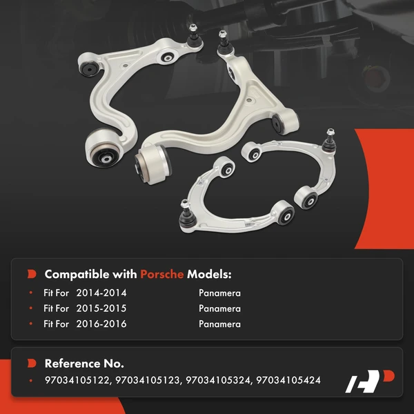 4-Pc Control Arm & Ball Joint Kit, Front Side with Ball Joint A-Premium APCA10025