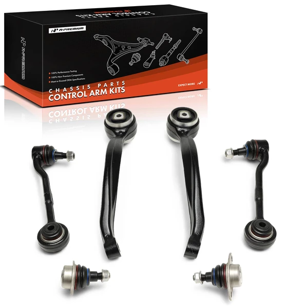 6 Control Arm & Ball Joint Kit Front Lower Forward & Rearward A-Premium APCA10028