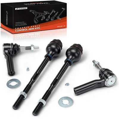 4 Pcs Front Inner & Outer Tie Rod End Kit