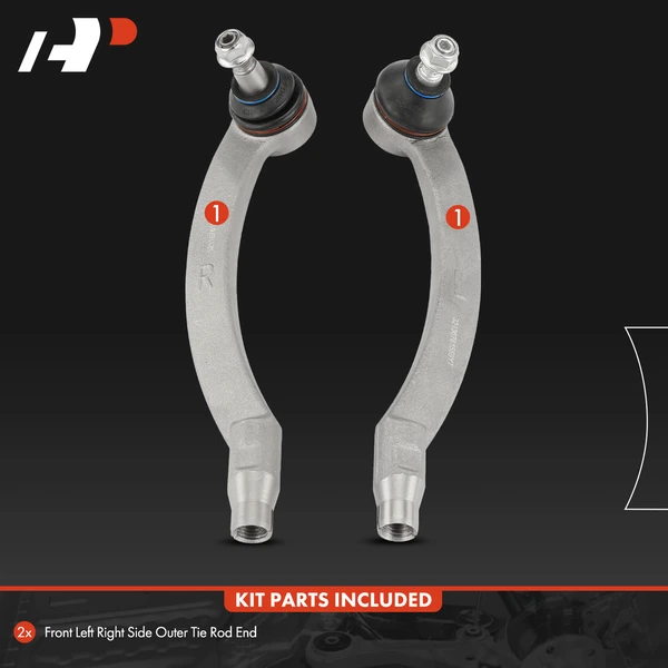 2 Pcs Left & Right Outer Tie Rod End for Mini Cooper 2003-2008