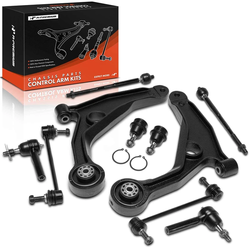 10 Control Arm Tie Rod Sway Bar Ball Joint Front Driver & Passenger A-Premium APCA10038