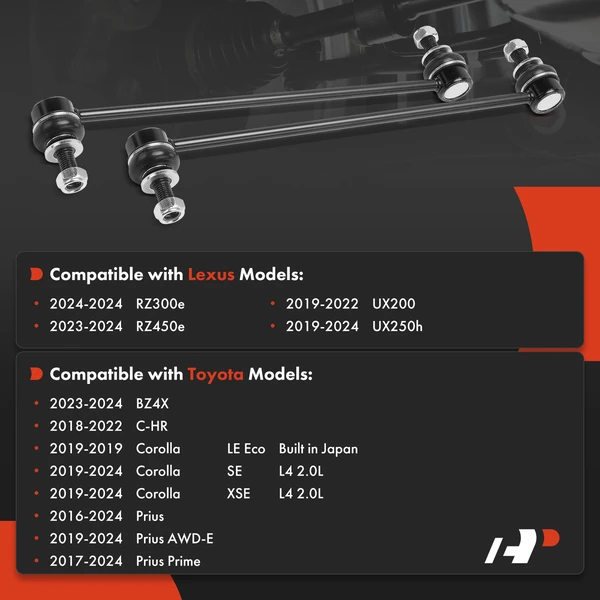 2-Pc Stabilizer Bar Link, Front Driver & Passenger A-Premium APCA7843