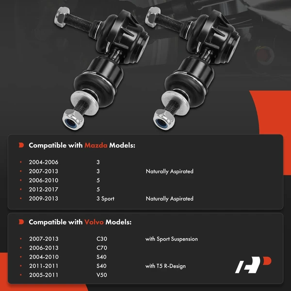 Sway Bar Link, Rear Side, A-Premium APCA5028