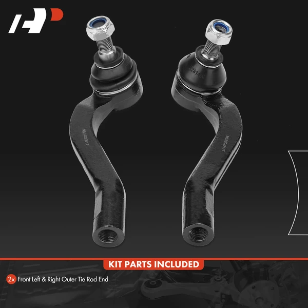 2 Pcs Front Outer Tie Rod Ends for Lexus LS400 1995-2000