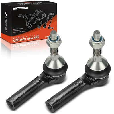 2 Pcs Front Outer Tie Rod End
