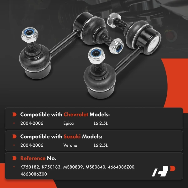 2-Pc Stabilizer Bar Link, Front Driver & Passenger A-Premium APCA8435