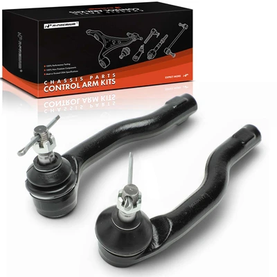2 Pcs Front Outer Steering Tie Rod End