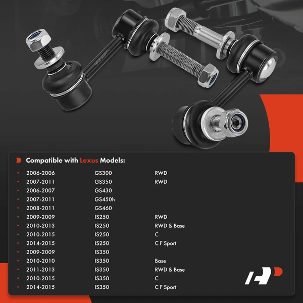 Sway Bar Link, Front Side, A-Premium APCA5039