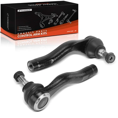 2 Pcs Front Outer Tie Rod End