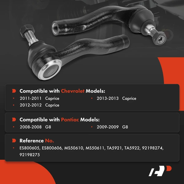 Tie Rod End Front Driver & Passenger Outer A-Premium APCA8729