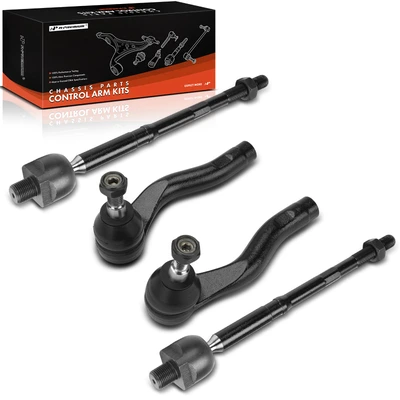 4 Pcs Front Inner & Outer Steering Tie Rod End