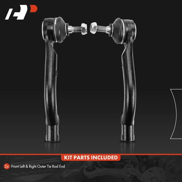 2 Pcs Outer Tie Rod End for Nissan Rogue 2008-2013 Rogue Select 2014-2015