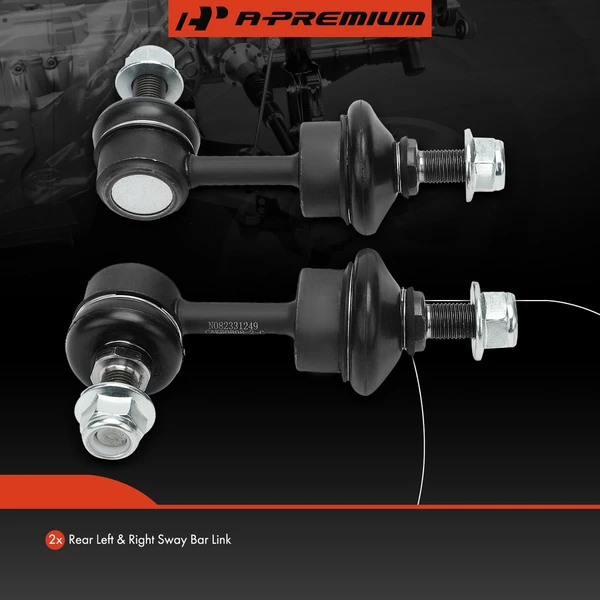 Sway Bar Link, Rear Side, A-Premium APCA6196