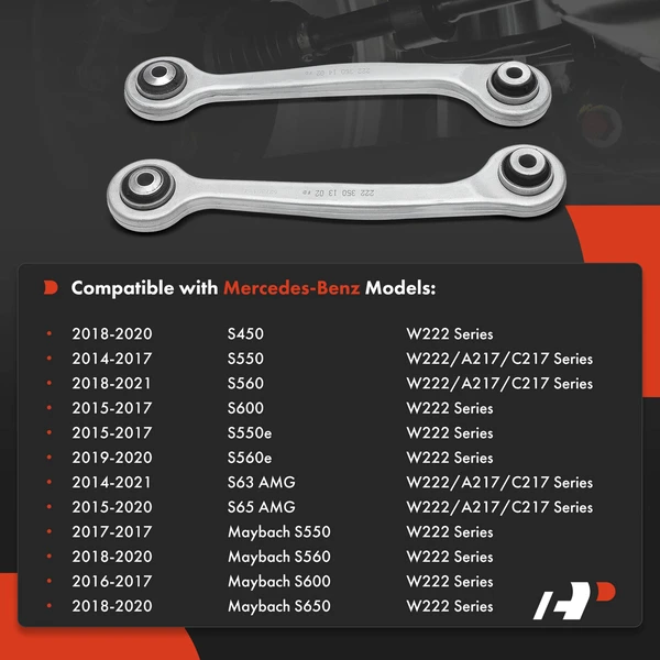 2-Pc Control Arm, Rear Center Forward Driver & Passenger A-Premium APCA8437