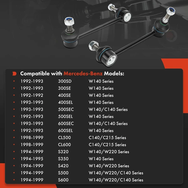 Sway Bar Link Front Driver & Passenger A-Premium APCA7551