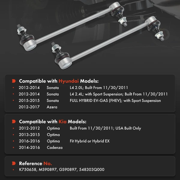 Sway Bar Link Front Driver & Passenger A-Premium APCA7848