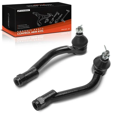 2 Pcs Front Outer Tie Rod End