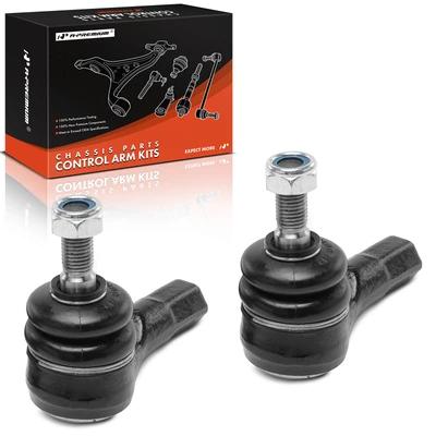 2 Pcs Front Outer Steering Tie Rod End