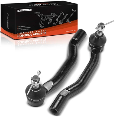 2 Pcs Front Outer Steering Tie Rod End
