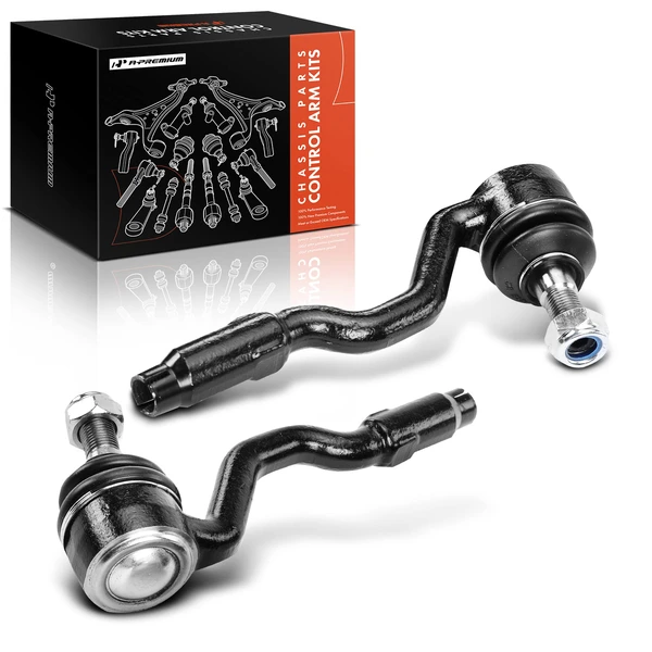 2 Pcs Front Outer Steering Tie Rod End for BMW E83 X3 2004-2010 L6 2.5L L6 3.0L