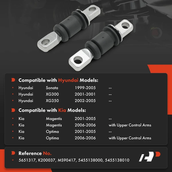 2-Pc Control Arm Bushing, Front Lower Inner Forward A-Premium APCA9988