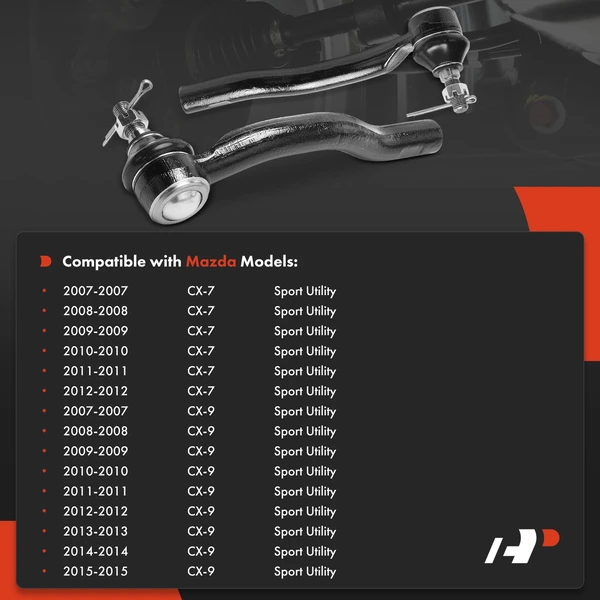 Tie Rod End Front Driver & Passenger Outer A-Premium APCA9215