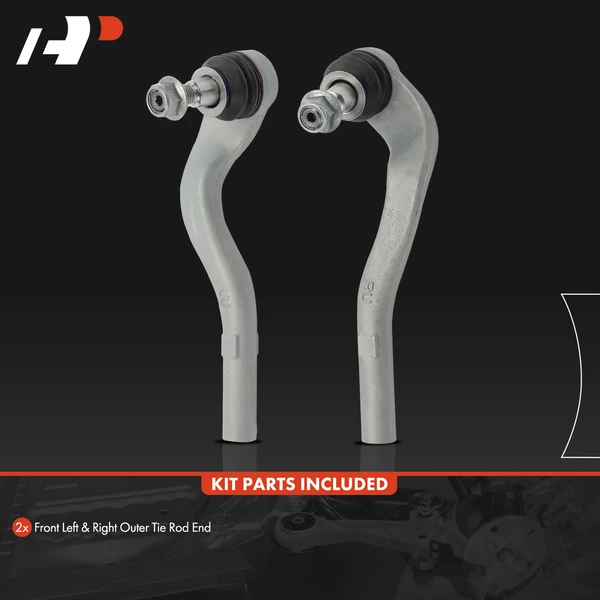 2 Pcs Left & Right Outer Tie Rod End for Mercedes-Benz W212 E250 E350 E400 E550