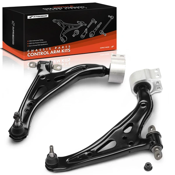 2017-2020 Buick Envision 2-Pc Control Arm, Front Driver & Passenger Lower with Ball Joint A-Premium APCA8748
