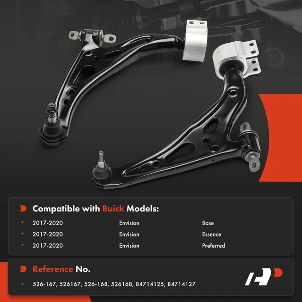 2-Pc Control Arm, Front Driver & Passenger Lower with Ball Joint A-Premium APCA8748