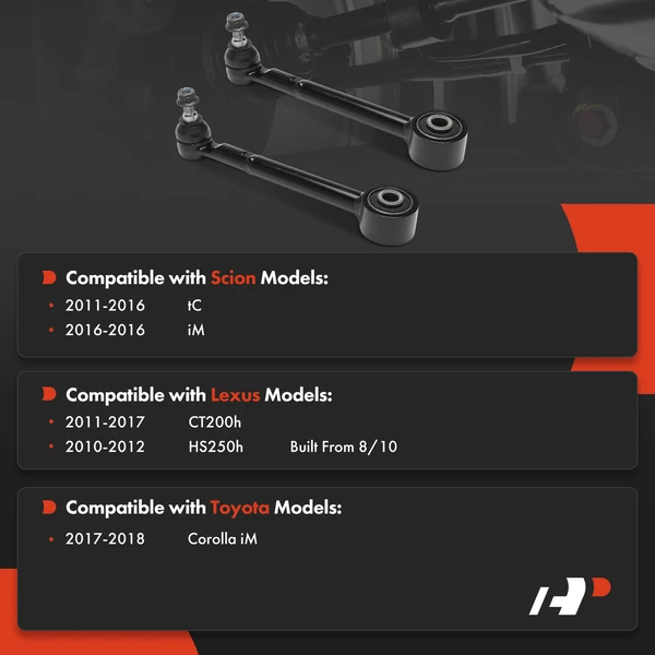 2-Pc Control Arm, Rear Lower Forward with Ball Joint A-Premium APCA8750