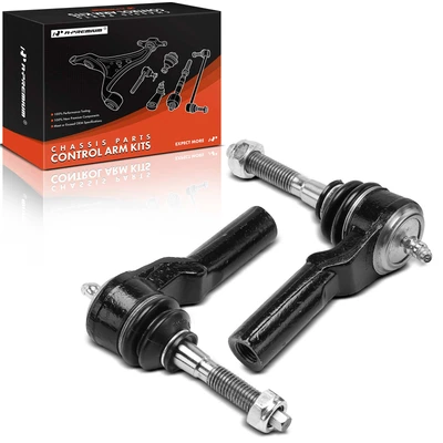 2 Pcs Front Outer Steering Tie Rod End