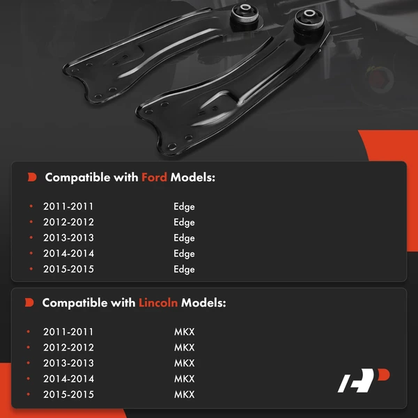 2-Pc Trailing Arm, Rear Driver & Passenger A-Premium APCA8452
