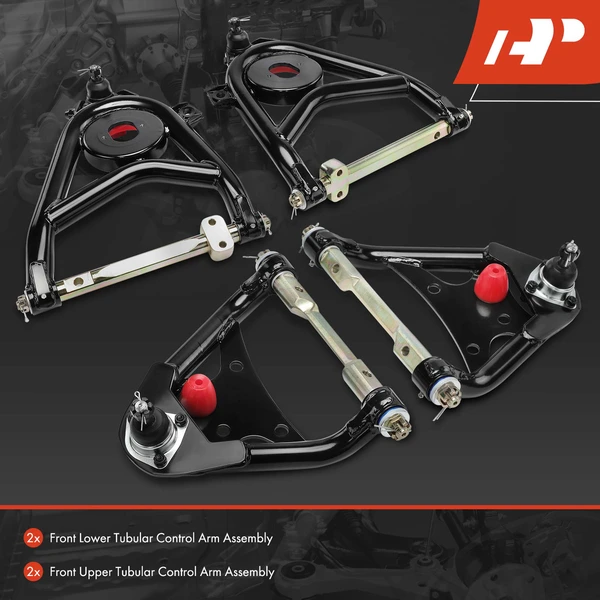 4-Pc Control Arm, Front Lower & Upper with Ball Joint A-Premium APCA6072