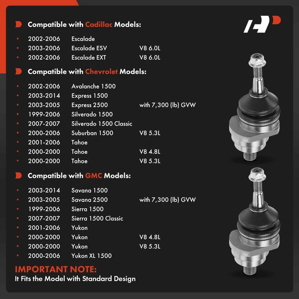 Ball Joint Kit Front Upper A-Premium APCA7862