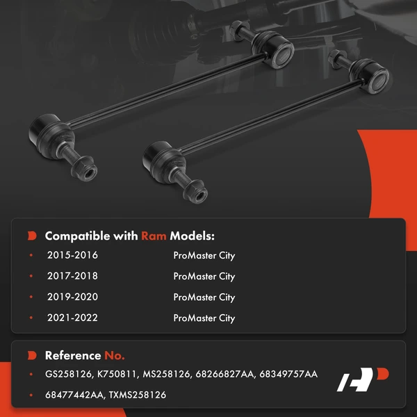 Suspension Stabilizer Bar Link Front Driver & Passenger A-Premium APCA8752