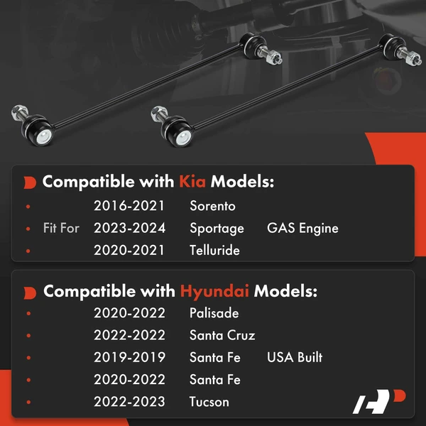 Sway Bar Link, Front Driver & Passenger, A-Premium APCA7384
