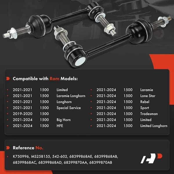 Sway Bar Link, Front Driver & Passenger, A-Premium APCA7385