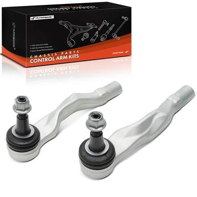 2 Pcs Front Outer Steering Tie Rod End