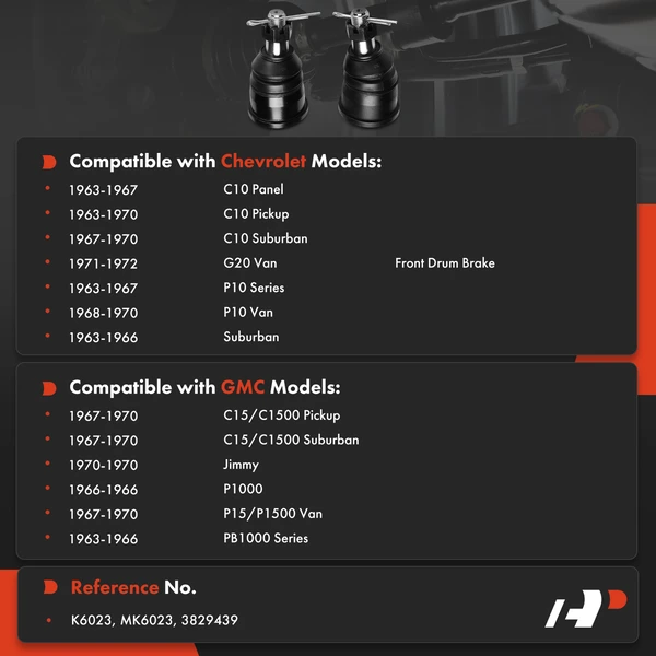 Ball Joint Kit Front Driver & Passenger Lower A-Premium APCA8758