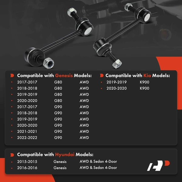 Sway Bar Link, Front Driver & Passenger, A-Premium APCA7387