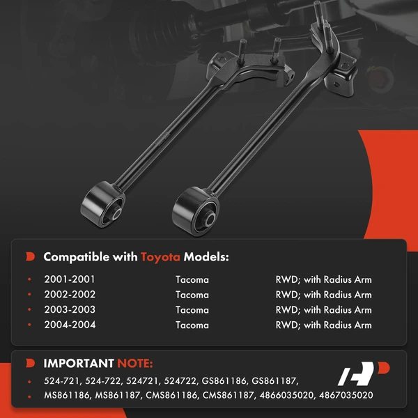 2-Pc Control Arm with Bushing, Front Driver & Passenger A-Premium APCA9230