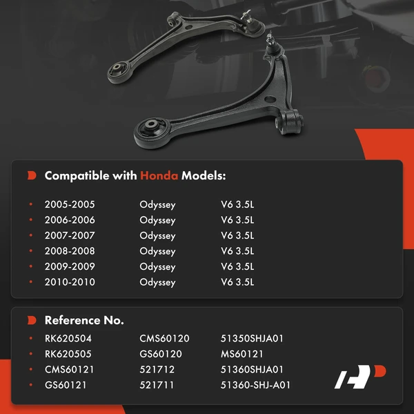2-Pc Control Arm and Ball Joint, Front Lower with Ball Joint A-Premium APCA9234