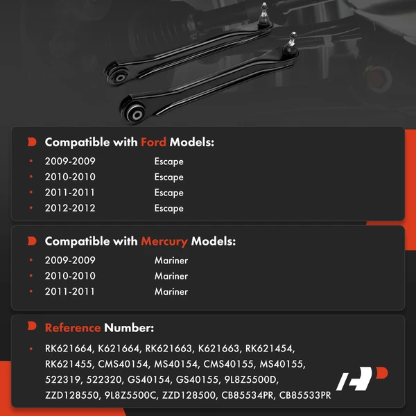 Control Arm Ball Joint Assembly Rear Driver & Passenger Lower A-Premium APCA8778