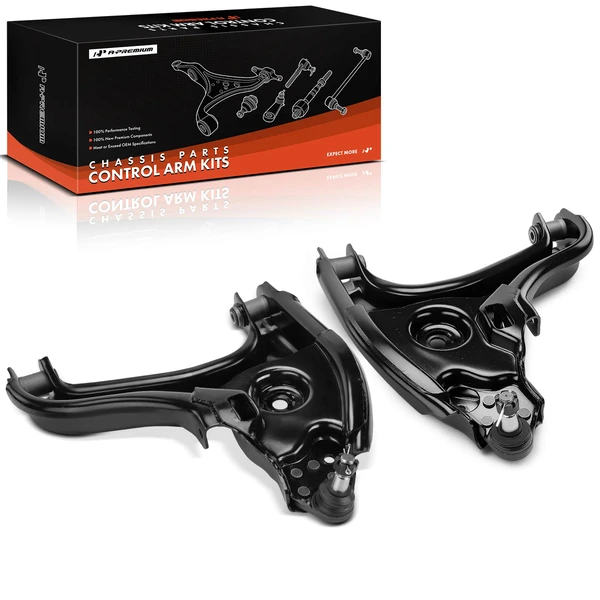 2-Pc Control Arm and Ball Joint Assembly, Front Driver & Passenger Lower with Ball Joint A-Premium APCA8780