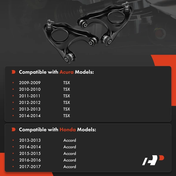 2-Pc Control Arm and Ball Joint, Rear Upper Rearward with Ball Joint A-Premium APCA8787
