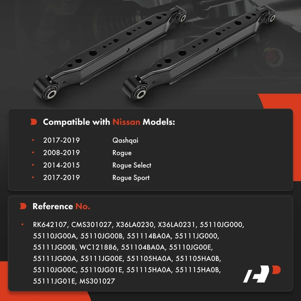 2-Pc Control Arm, Rear Driver & Passenger Lower A-Premium APCA8805
