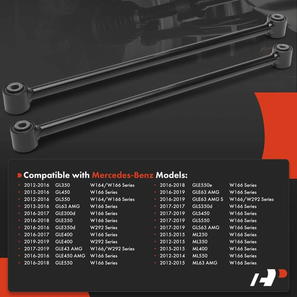 2-Pc Control Arm, Rear Driver & Passenger Lower Rearward A-Premium APCA8809