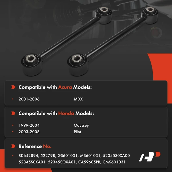 2-Pc Suspension Control Arm, Rear Driver & Passenger Lower Forward A-Premium APCA8811